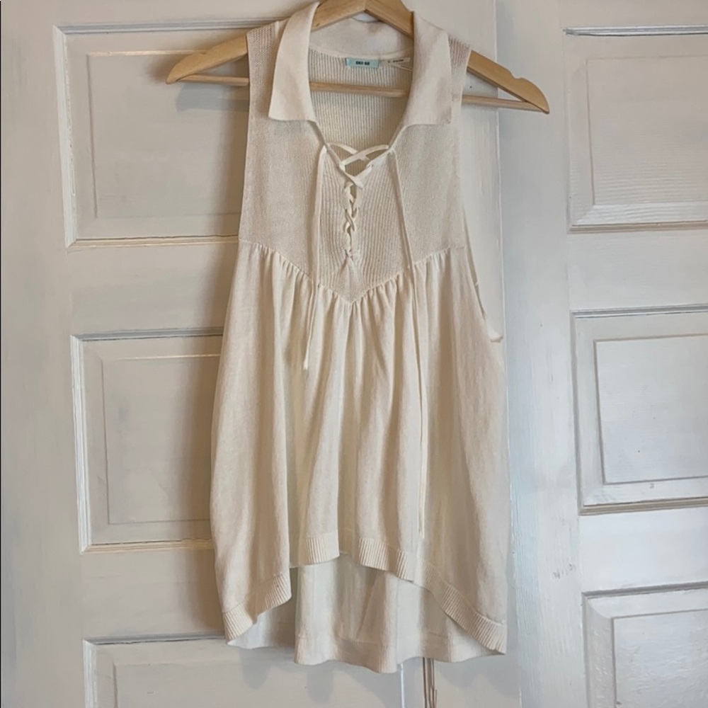 NWOT urban outfitters lace up blouse